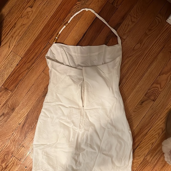 Zara Dresses Zara White Linen Halter Mini Dress Medium Poshmark